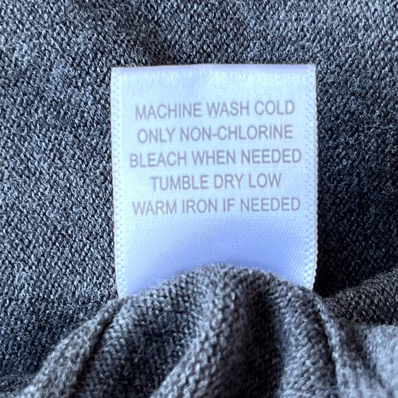 Kirra 100% Cotton Crew Neck Sweater Tight Knit Light Weight Charcoal Womens XL - Picture 6 of 8